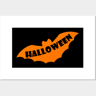 Halloween bat silhouette T-Shirt Posters and Art